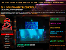 Tablet Screenshot of desientertainment.com.au